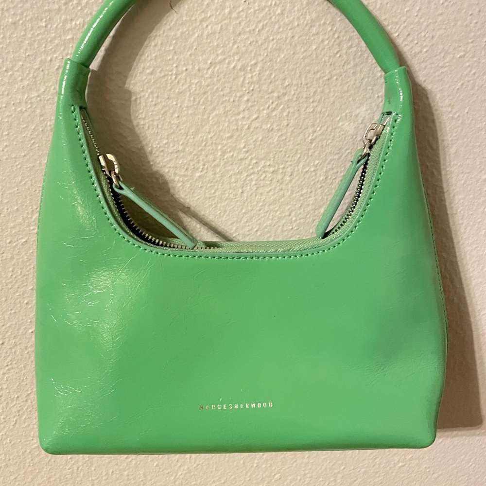 MARGE SHERWOOD | ssense exclusive green crinkled shoulder bag